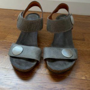 Taos Carousel Silver Wedge Sandal
